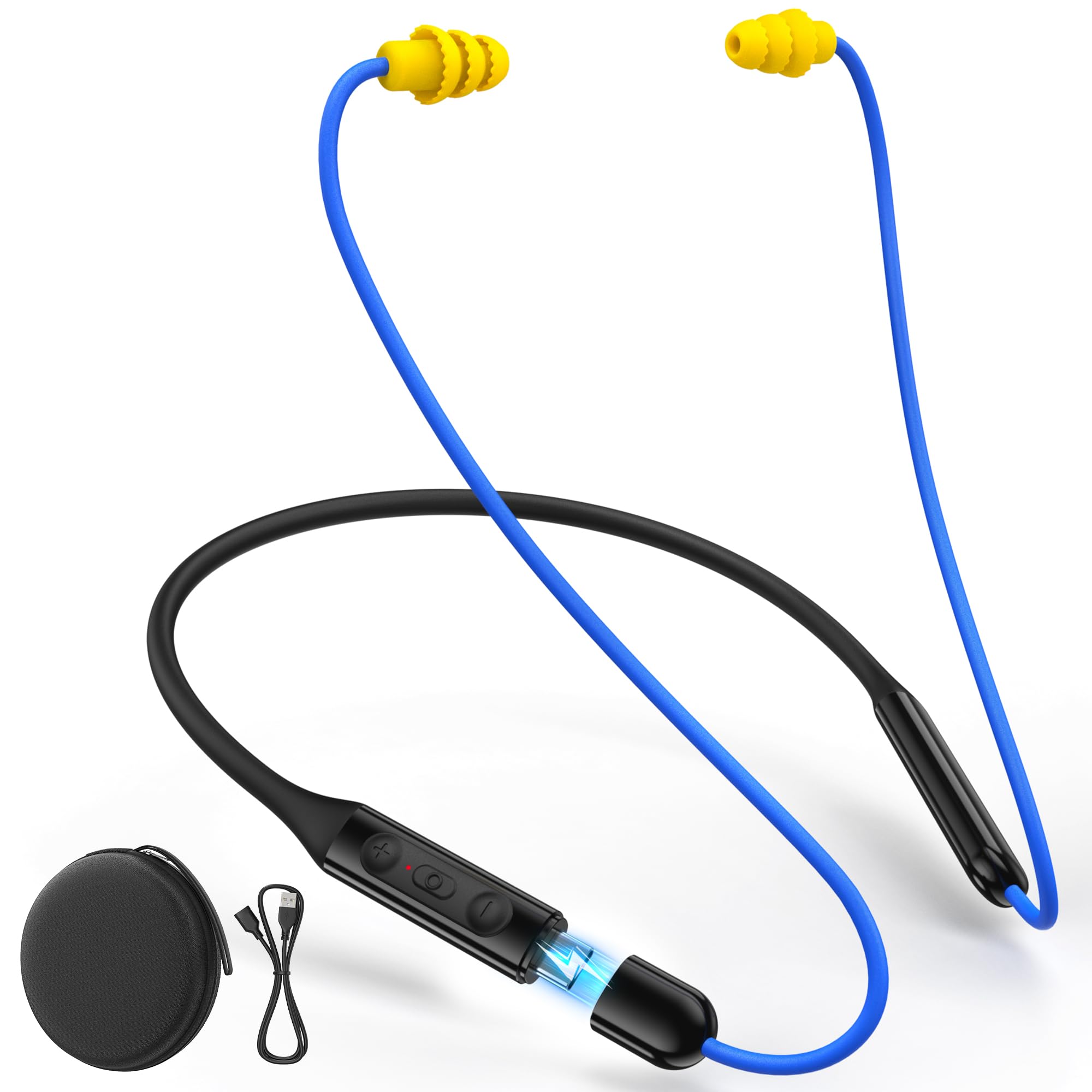 Bluetooth 6.0 Earplug Headphones with 40H Playtime & OSHA Compliant 29dB Noise