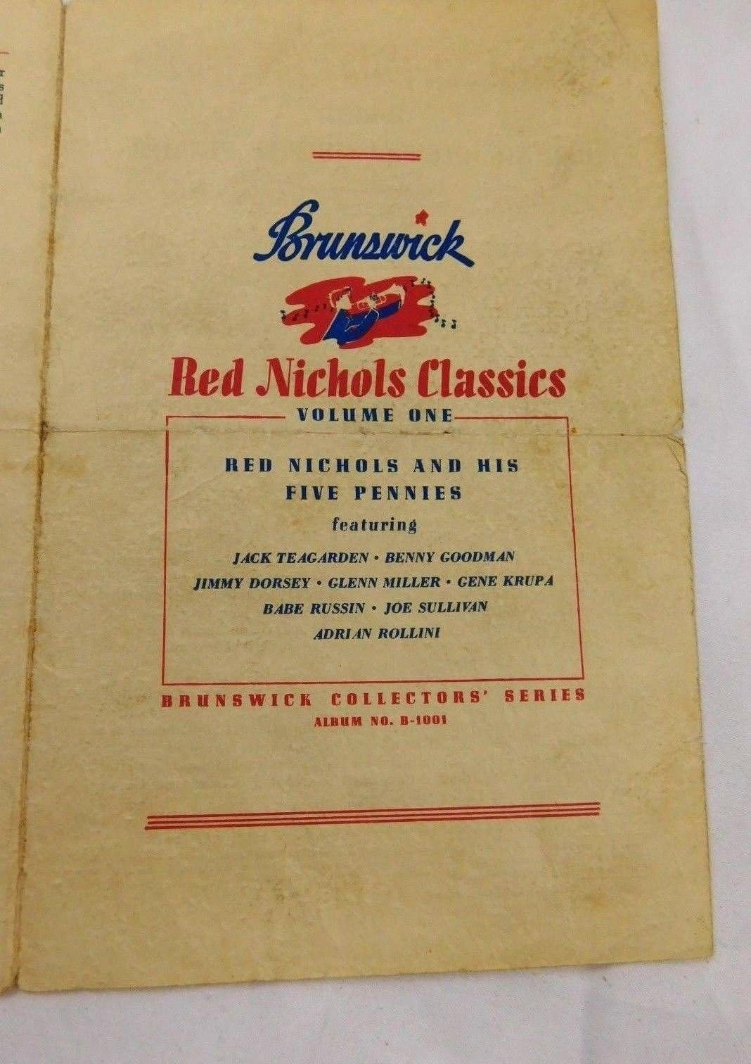 Vintage 1920's-30's Decca Promo Booklet Red Nichols Classics Volume One