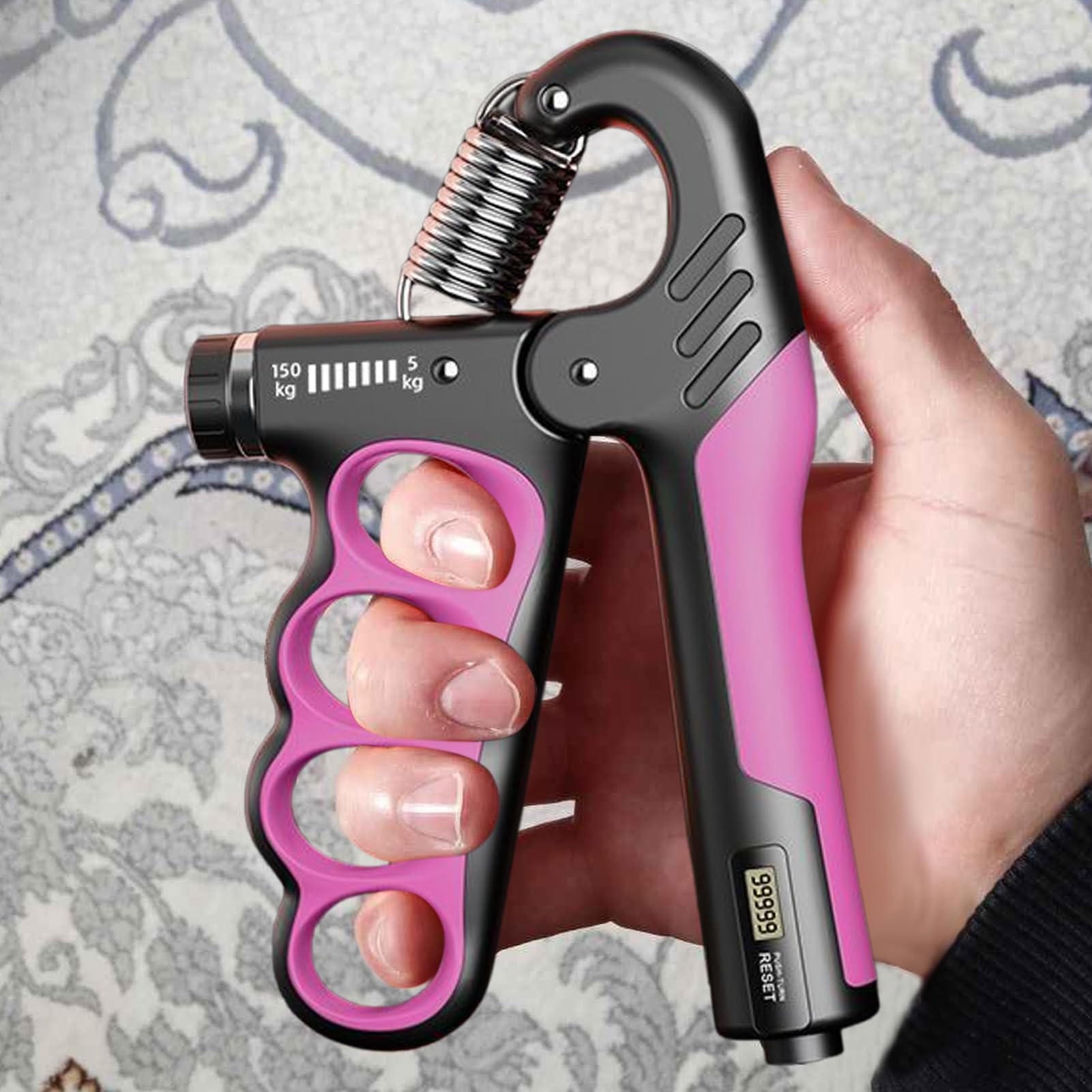 Rinforzatore Per Presa,Allenatore Regolabile Presa Avambraccio - Strumento Per Sviluppo Muscolare, Attrezzatura Ergonomica Per Esercitatore Dita Per Palestra, Viaggio, Scuola, Pendolarismo, Casa