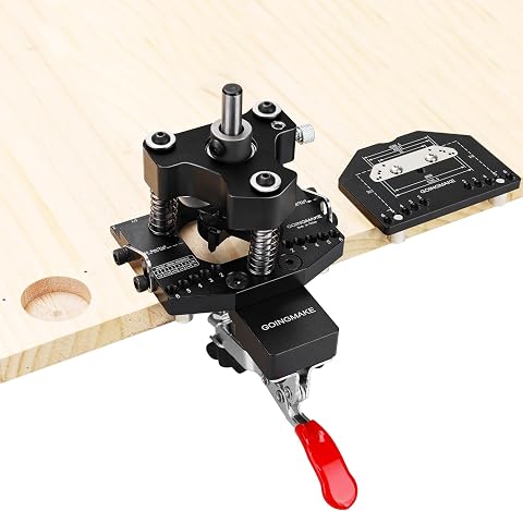GOINGMAKE 3-Axis Concealed Hinge Jig with Extra Guide and Clamp for Cabinet Door