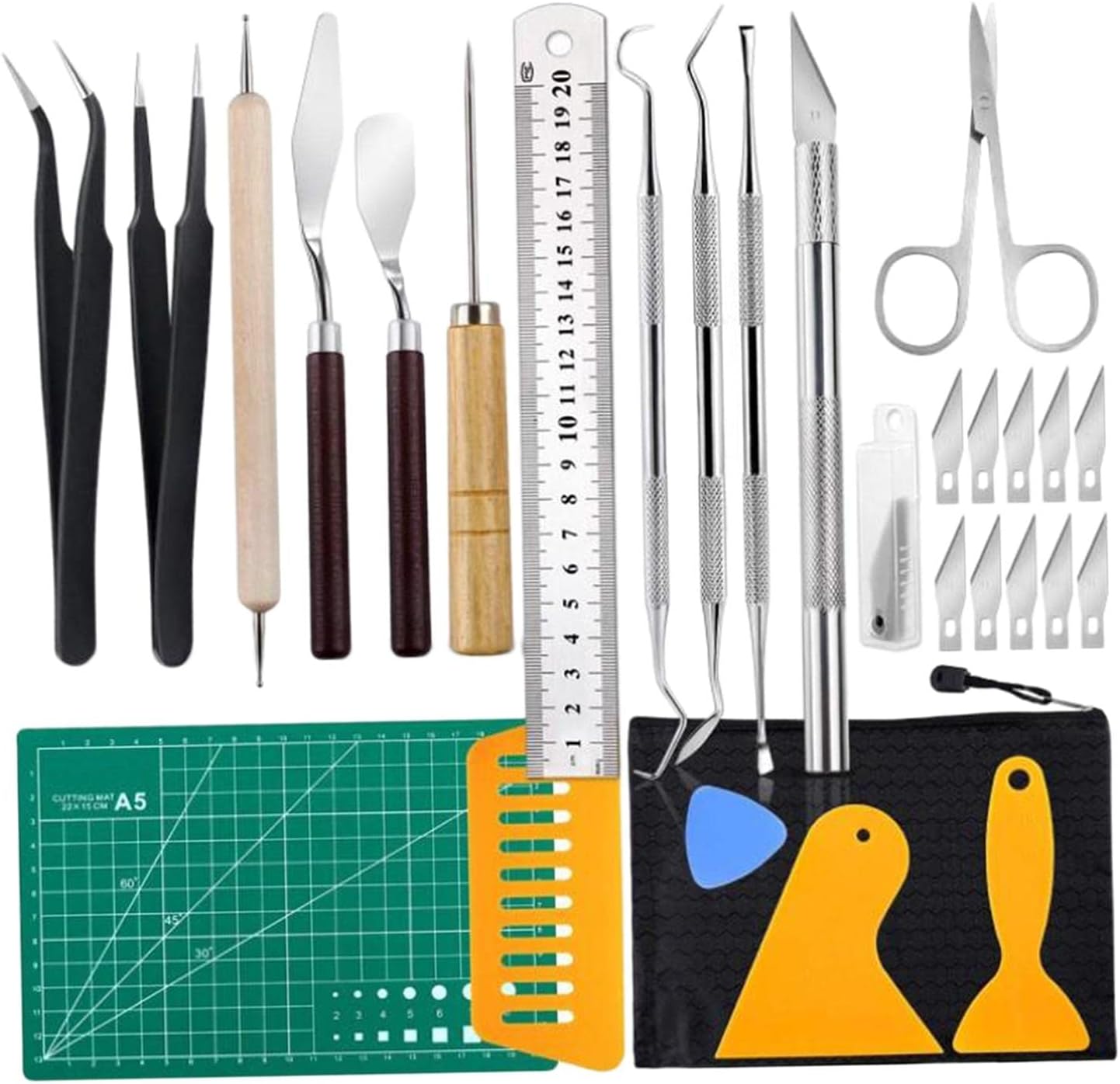 28 Craft Weeding Tool Set, Basic Vinyl Weeding Kit for Scrapbooking