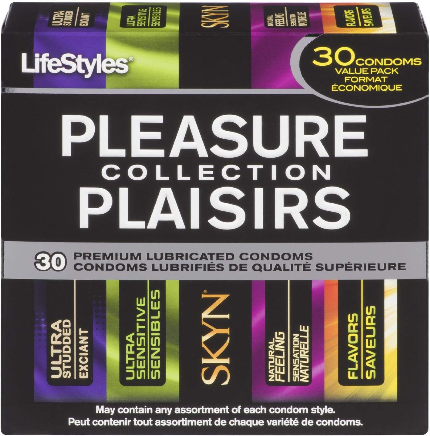 LifeStyles Pleasure Collection, 30 Count
