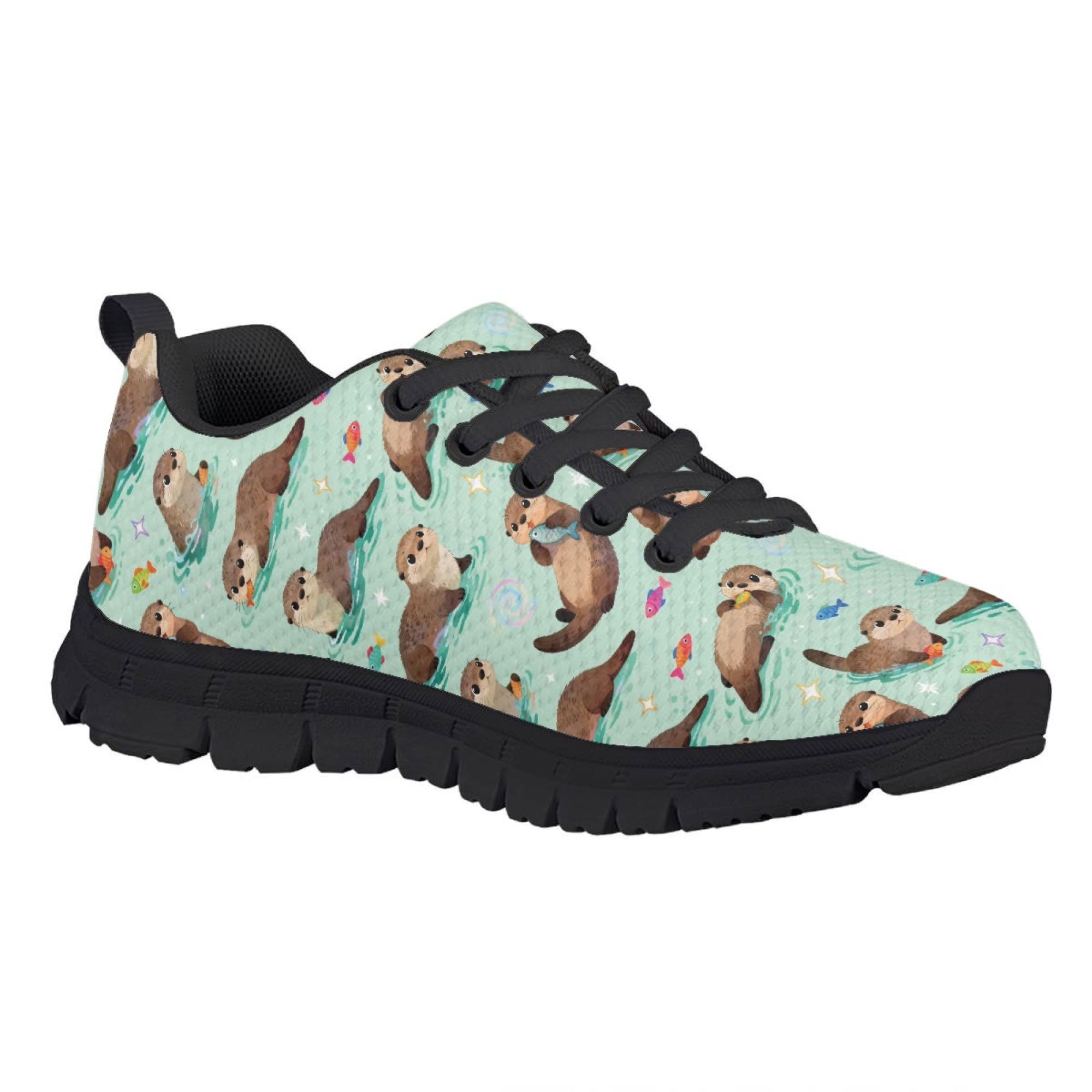 Dellukee Boys Girls Running Shoes Fashion Sneakers Kids Breathable Lightweight Non Slip Athletic Tennis Walking Shoes