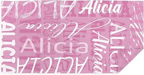 Miniatura 9 de OAHEDIAM Toalla de playa personalizada con nombre, toallas de microfibra personalizadas sin arena para playa, toalla de piscina de secado rápido,