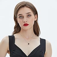 Vista 59 de Natural Jade Necklace for Women Sterling Silver Adjustable Handmade Green Jade Pendant Necklaces Healing Crystal Necklace Good Luck Gift for Her