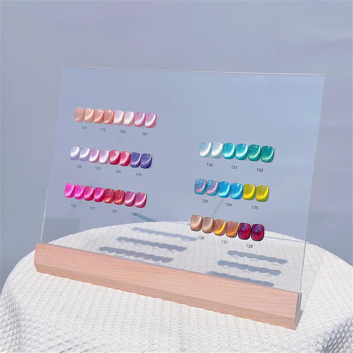 Acycoin2A Acrylic Nail Art Display Board - Transparent Rack