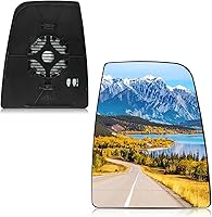 Vista 12 de Cristal de espejo compatible con BDFHYK para F150 2004-2014, espejo exterior lateral con placa trasera, reemplaza 4L3Z-17K707-DB, 4L3Z17K707DB