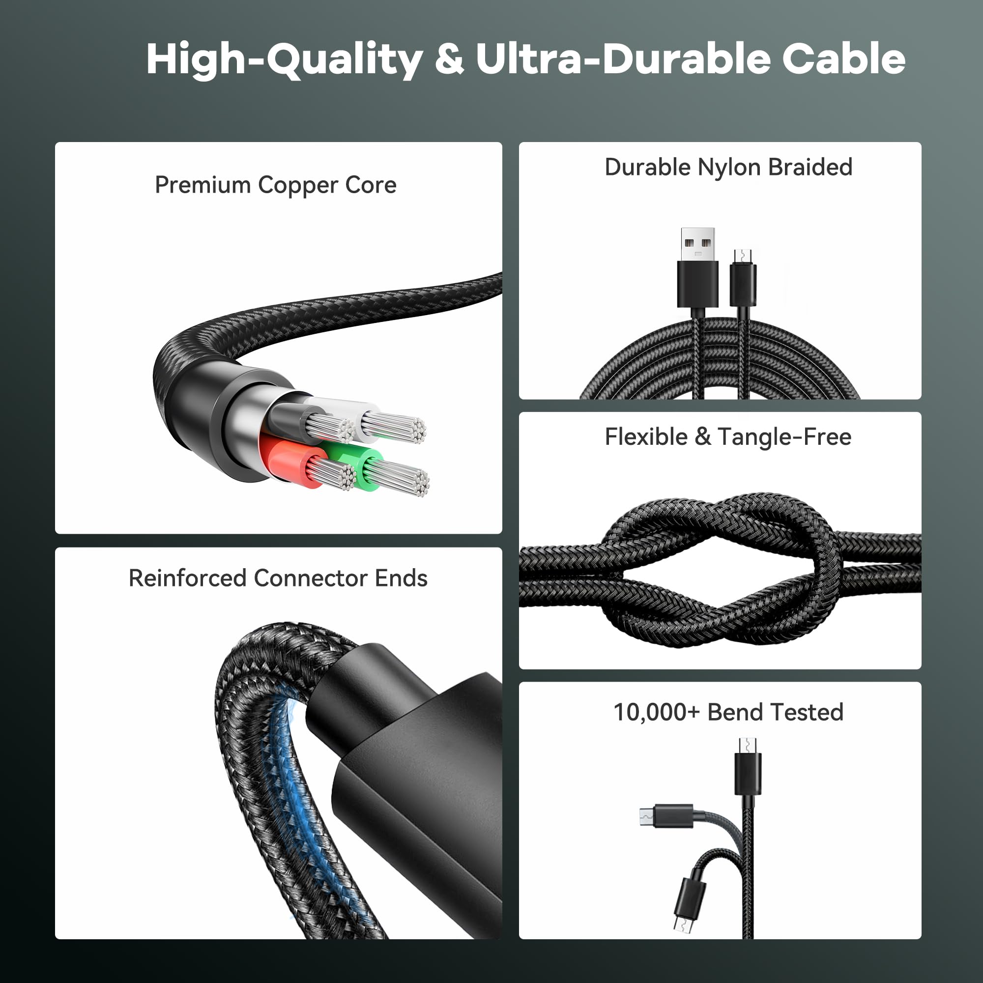 Superer Micro USB Charging Cable - Power Your Devices -4 Superer Micro USB Charging Cable - Power Your Devices -4