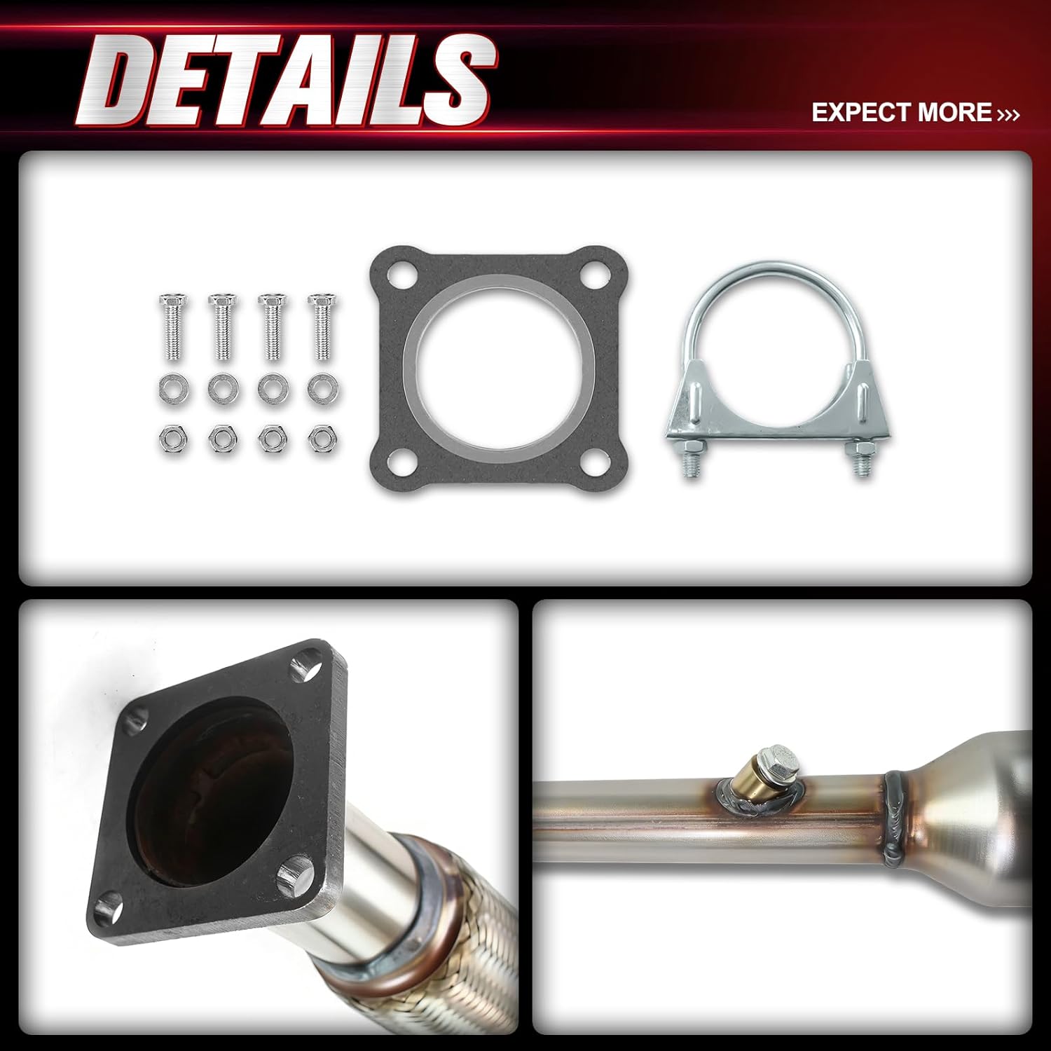 Catalytic Converter Compatible with 2005-2014 Volkswagen Jetta, 2006-2009 Volkswagen Rabbit, 2010-2014 Volkswagen Golf 2.5L (EPA Compliant)