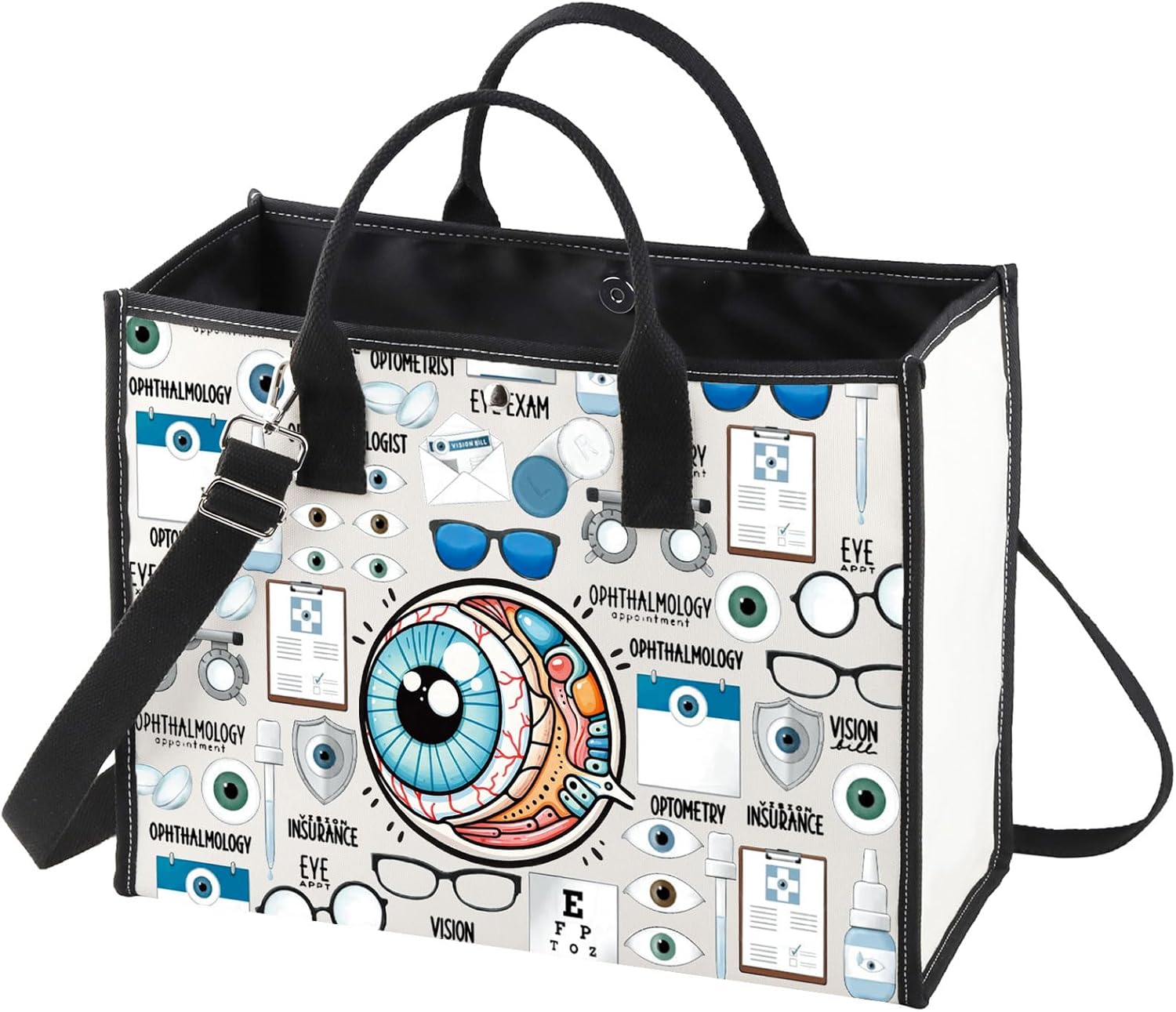 Amazon.com: WZMPA Optometry Optician Tote Bag Eye Doctor Gift ...