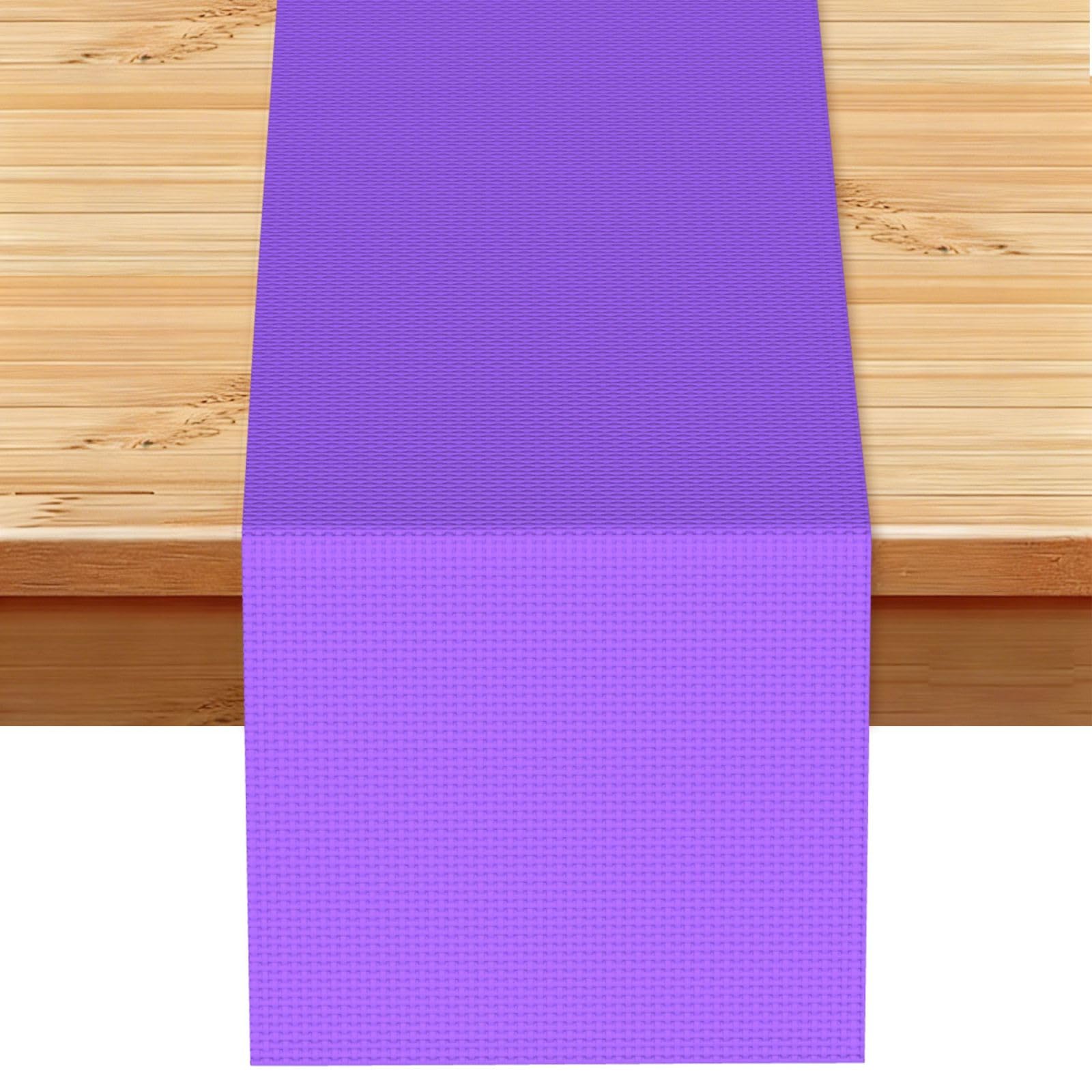 Solid color light purple Table Runner 13x72 Inch Dining Decor