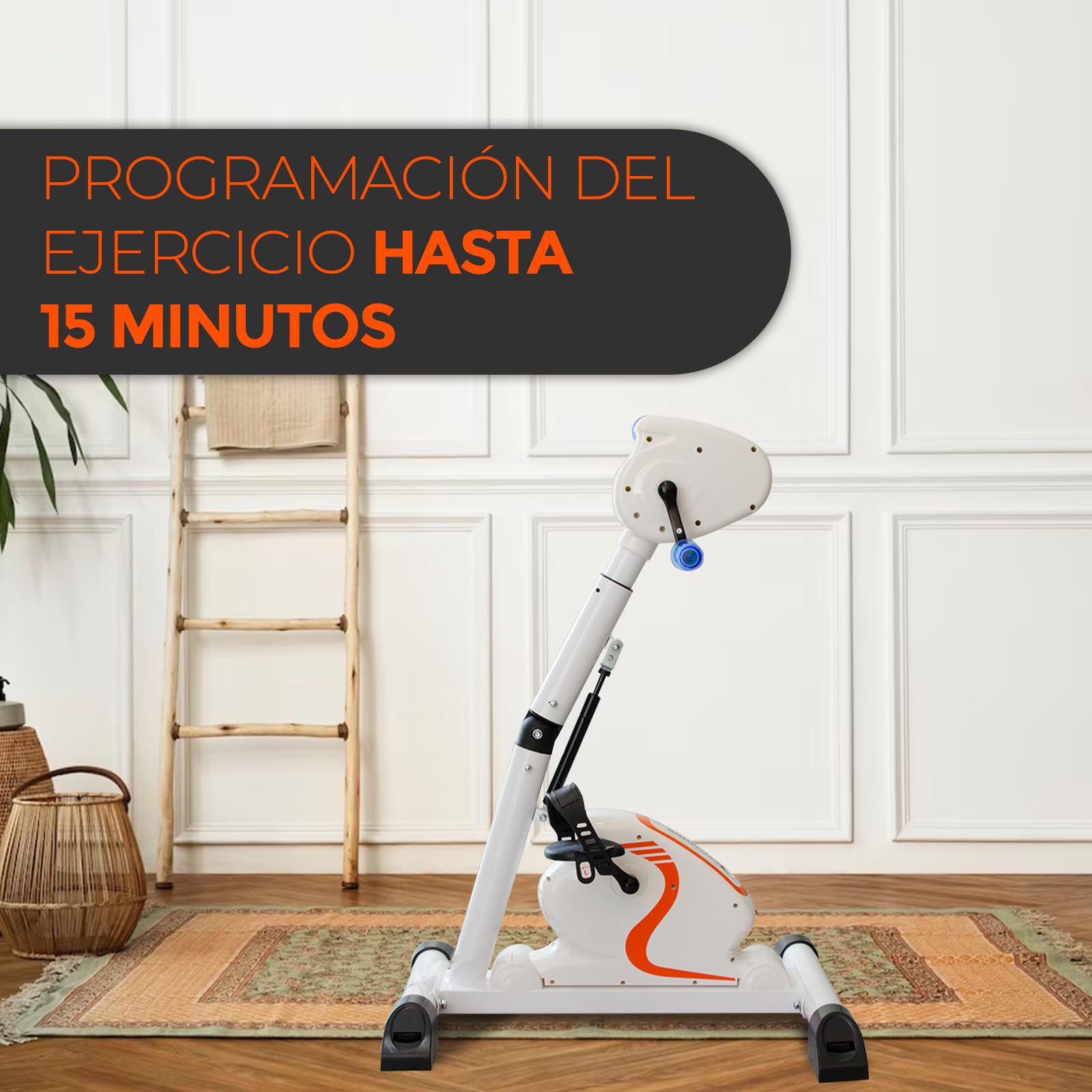 Pedaleador de Brazos y Piernas Eléctrico, Mini Bike Dual, 12 Niveles de Velocidad, 12 Programas, Pedales Bidireccionales, Pedaleador Eléctrico, Gimnasia Pasiva, Pedales Estáticos