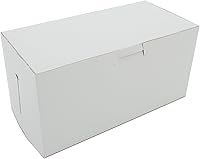 Vista 1 de SCT - Cajas para panadería blancas de una pieza, sin ventana, 8 x 4 x 4 pulgadas, blanco, papel, 250