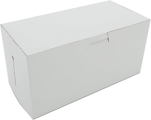 Southern Champion Tray 0901 - Caja de cartón para productos de pastelería (con pestaña, sin ventana), color blanco, Clear69.