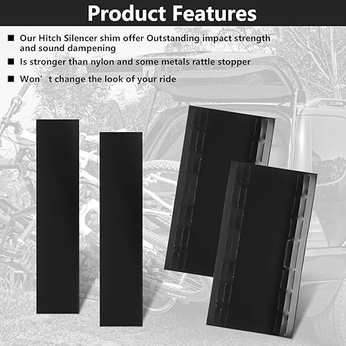 Miniatura 3 de Silenciador de enganche de remolque antitraqueteo para enganches de 2 pulgadas, elimina el traqueteo del enganche y receptor de quejido, apto para