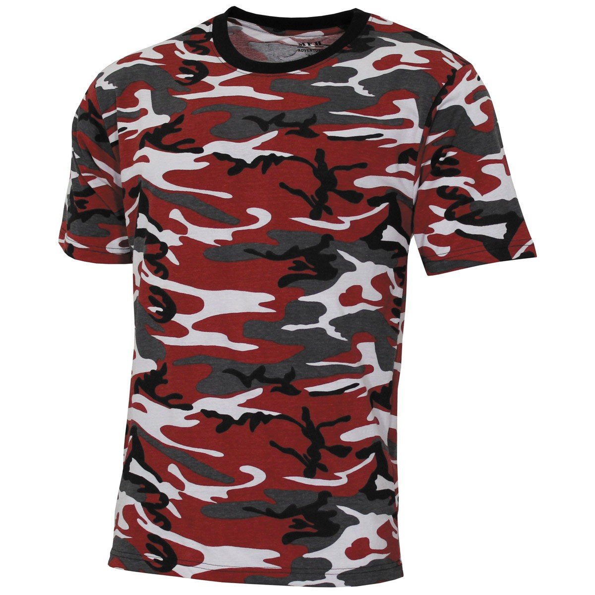 MFH Men's US Streetstyle T-Shirt Red Camo Size 3XL
