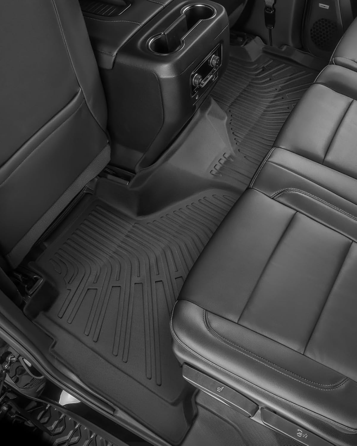 All Weather Floor Mats for Chevy Tahoe 2025-2021/ for GMC Yukon 2025-2022 (Only for 7 Seater), Custom Fit for Front 2nd 3 Row Backseat Floor Liners & Trunk Mats, Heavy Duty TPE Car Black Accessories - Image 5