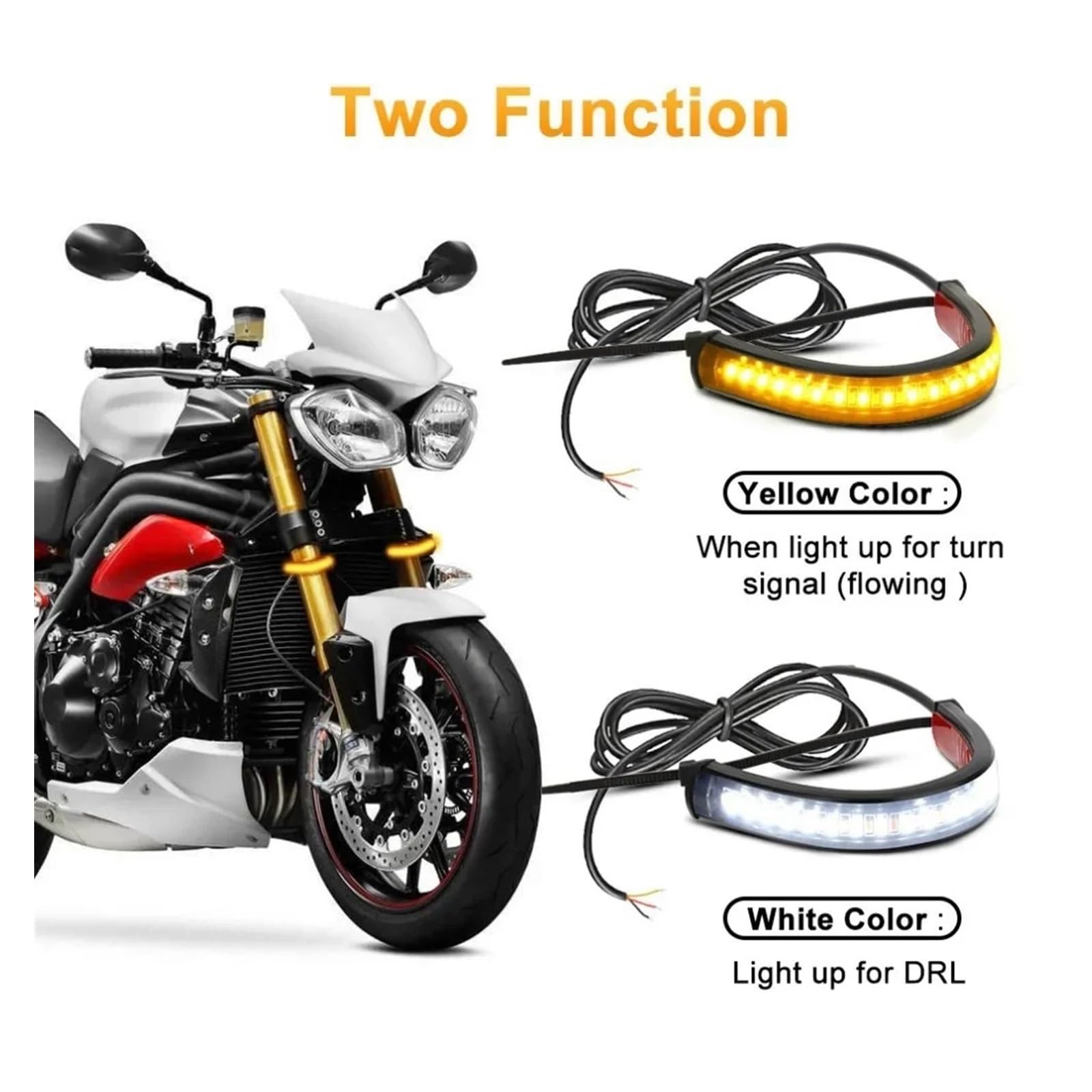 Indicatore di direzione per motocicletta a LED 12V DRL Indicatoris Motos