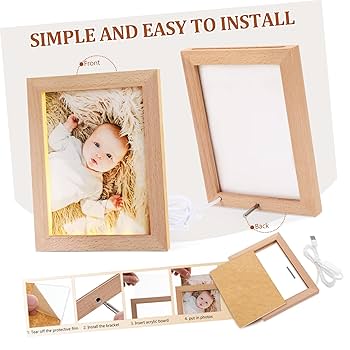 Amazon.co.jp : Artibetter 輝くフォトフレームナイトライト Led