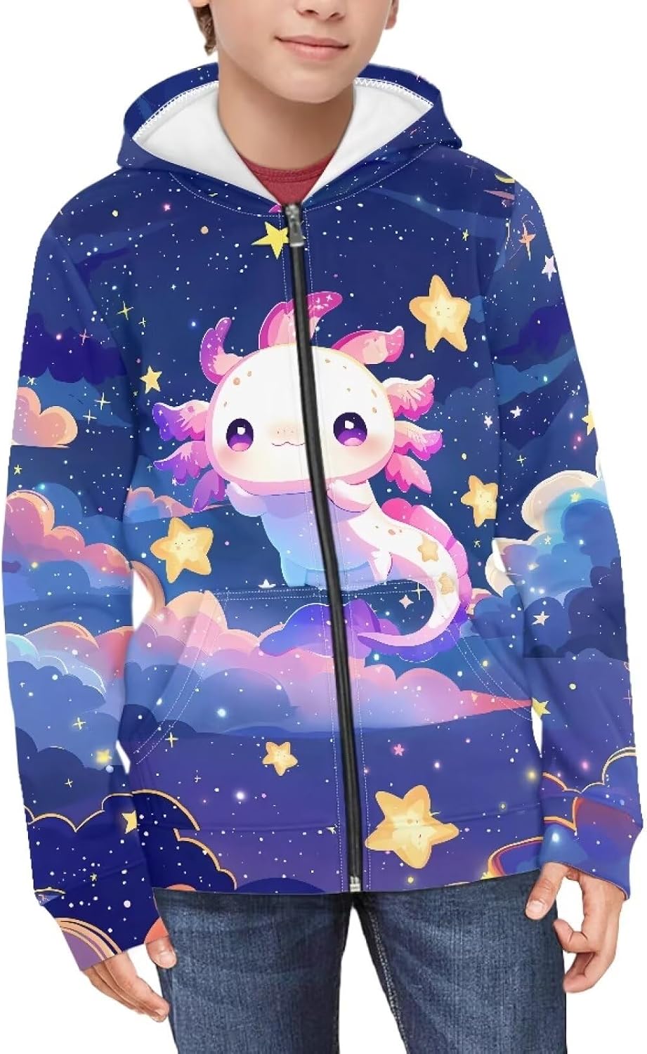 Ystardream Cute Zip Up Hoodies for Teen Girls Graphic Fall Clothes Sweatshirts 6-16 Y
