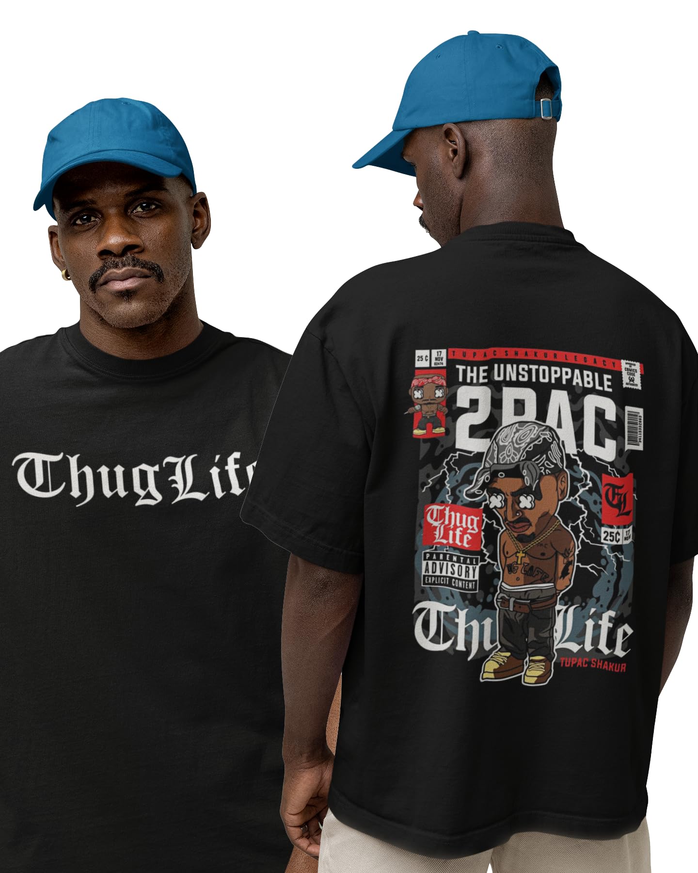 Tupac Tshirt for Men & Women // 2pac Tshirt // Hip hop Tshirt // Thug Life t Shirt