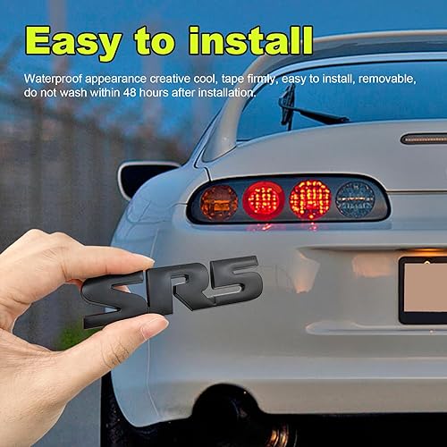 Miniatura 5 de 2 emblemas de metal 3D V6 SR5, para guardabarros laterales y traseros, calcomanías autoadhesivas para parachoques de guardabarros, accesorios