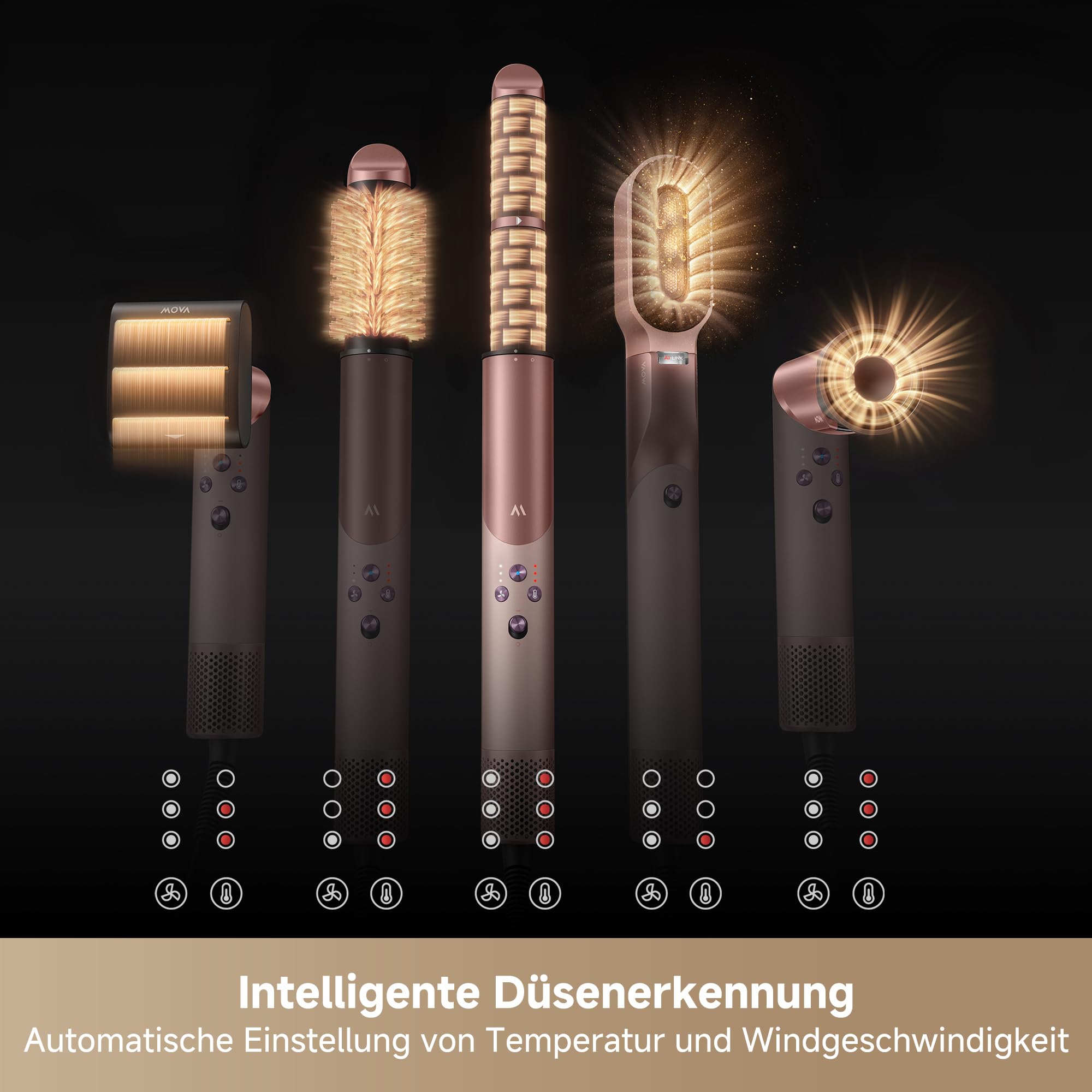 MOVA Master 10 Multi-Styler 7-in-1 Haartrockner & Styler Locken Glätten Volumen Schnelltrocknen Geschenkset