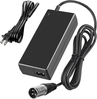 58.8V 3A Charger for Juiced CrossCurrent RipCurrent HyperScorpion 52V Lithium-ion Battery Pack and Other 52V Lithium Battery (3-Pin Male XLR Connector)