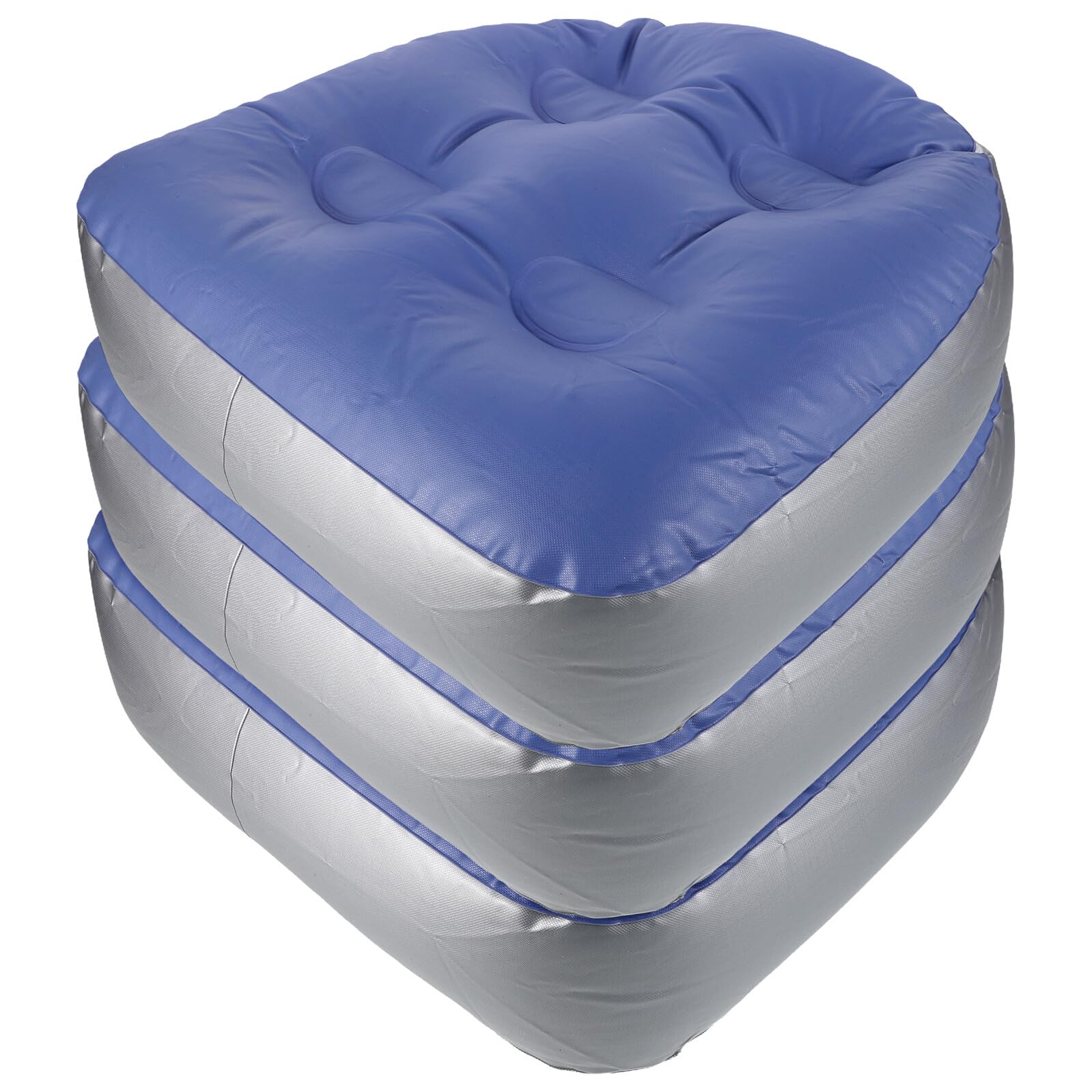 FOMIYES 3pezzi Vasca da Bagno Gonfiabile Sedile Cuscino per Adulti con Ventosa Materiale in Pvc Pieghevole e Portatile per Casa e Viaggio Supporta Vari Posizionamenti