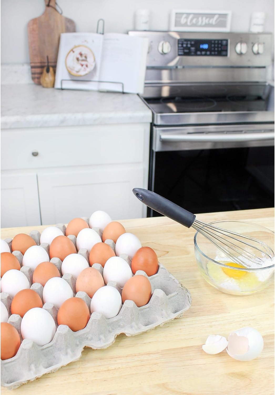 Cornucopia 30-Count Egg Flats (18 Trays); Biodegradable Recycled Material Chicken Egg Cartons, Each Holds 30 Eggs