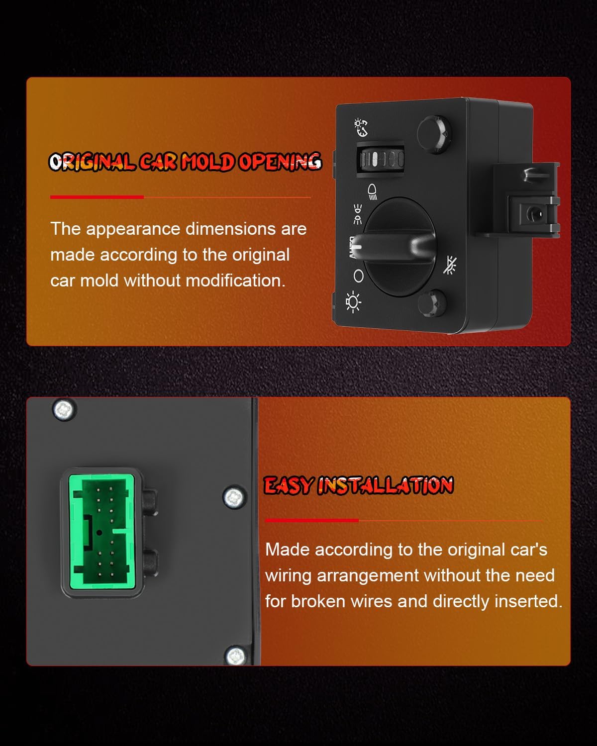 CCIYU Headlight Switch for Chevrolet Colorado 2004-2012,for GMC Canyon 2004-2012 Replaces 15187088 Headlight Dimmer Switch