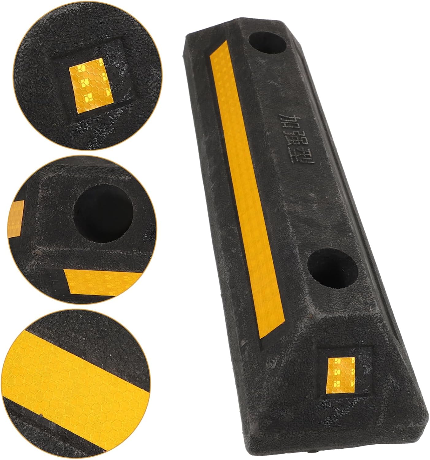 Heavy Duty Wheel Chock for Trailers and Rvs Lightweight and Portable Vehicle Stabilizer Anti-rollback Design for All Tire Durable Rubber Construction