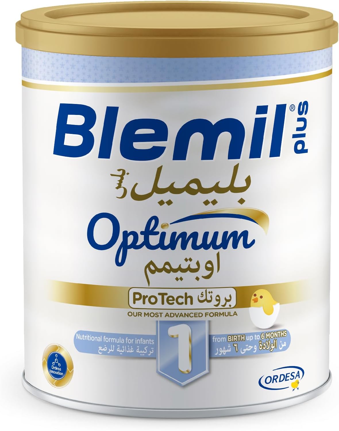 Blemil Optimum ProTech 1 Infant Formula Milk Powder 0-6 Months | Advanced Newborn Nutrition with HMO, MFGM & Osteopontin & Triple Protection for Immunity, Brain & Eyesight | 400g