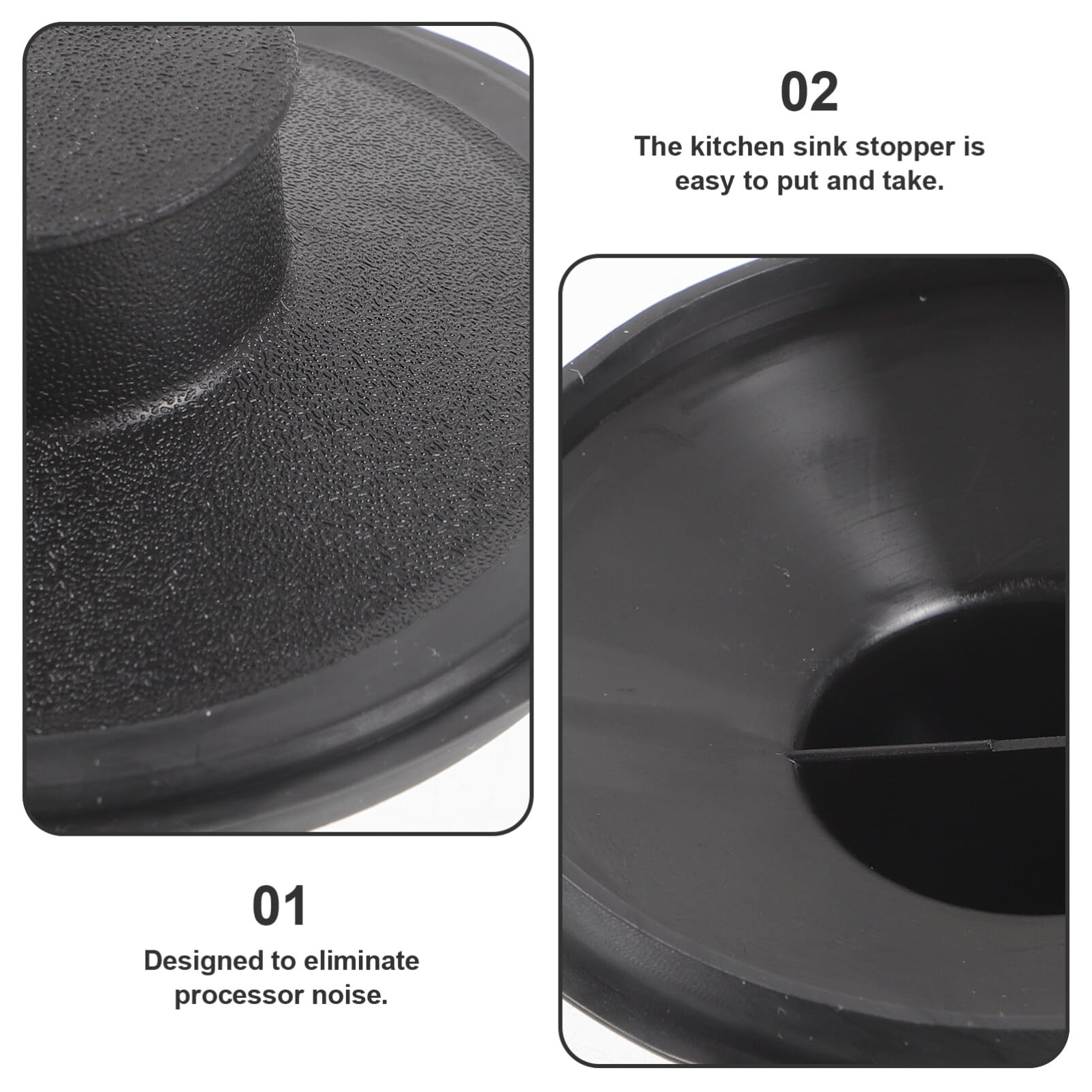 OSALADI Bouchon De Vidange D'Évier De Cuisine 8.50 Cm En Plastique Anneau D'Étanchéité Anti-Bruit Pour Évier Cuisine Restaurant Facile À Utiliser Et Durable