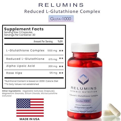 Miniatura 9 de Relumins Juego de recuperación nocturna y resplandor – Paquete completo de cuidado de la piel con Gluta 1000 cápsulas de loción reparadora nocturna