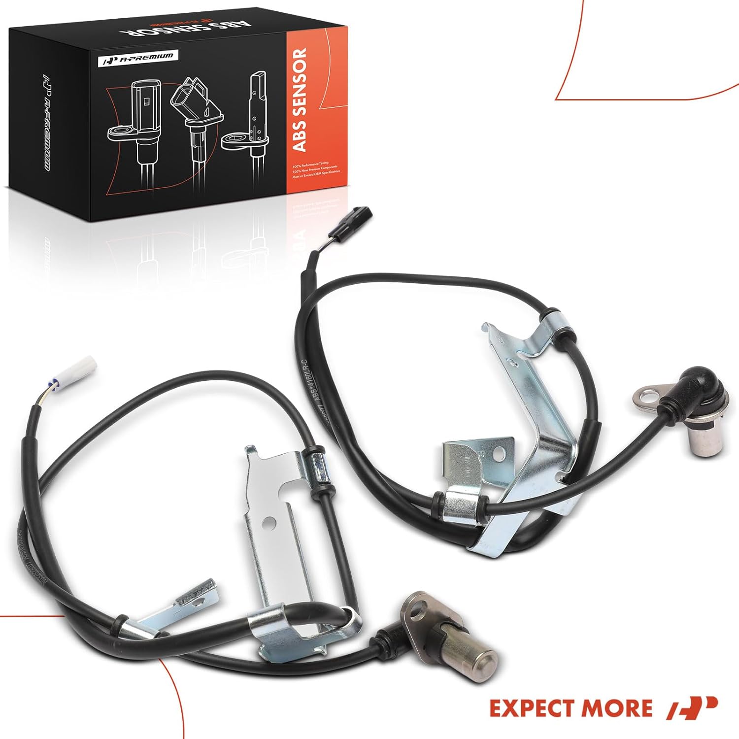 A-Premium 2PCS Front ABS Wheel Speed Sensor Compatible with Suzuki Models - Grand Vitara 1999-2004, Vitara 2004