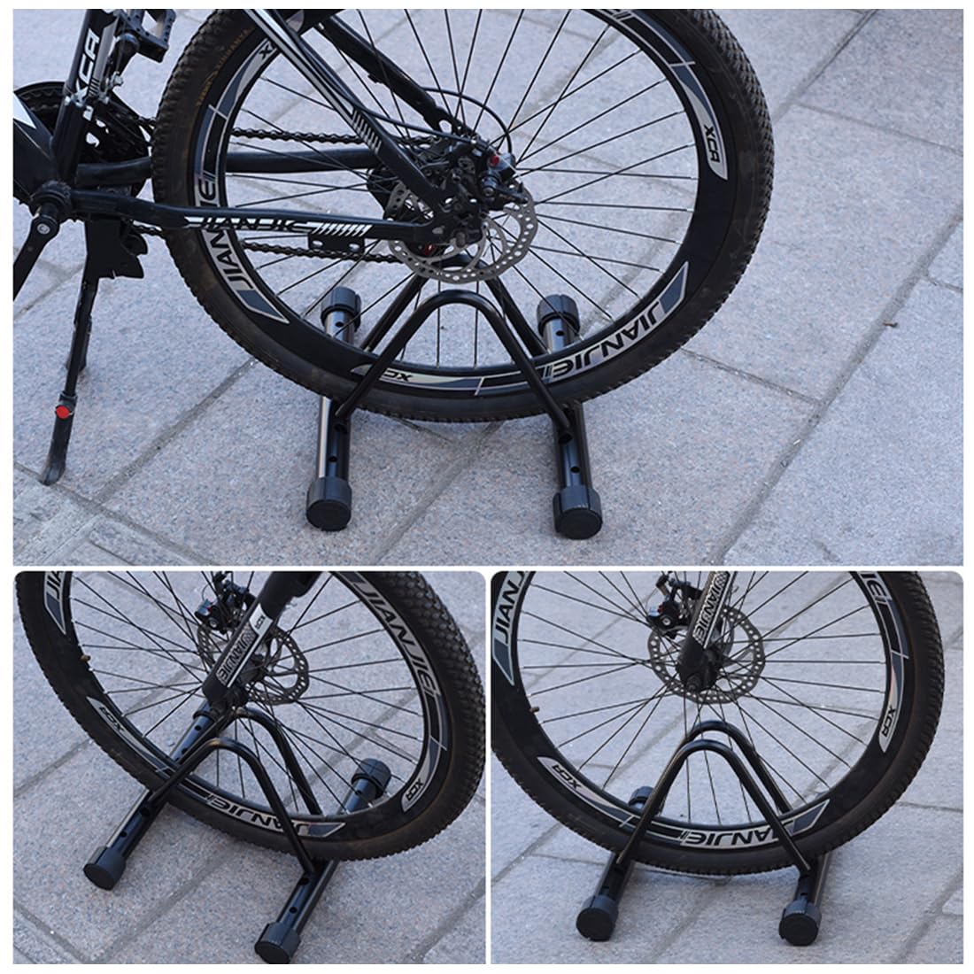 1pc Portabiciclette, Strumento Di Parcheggio Per Biciclette A Pavimento E A Parete, Portabici Autoportante Per Parcheggio