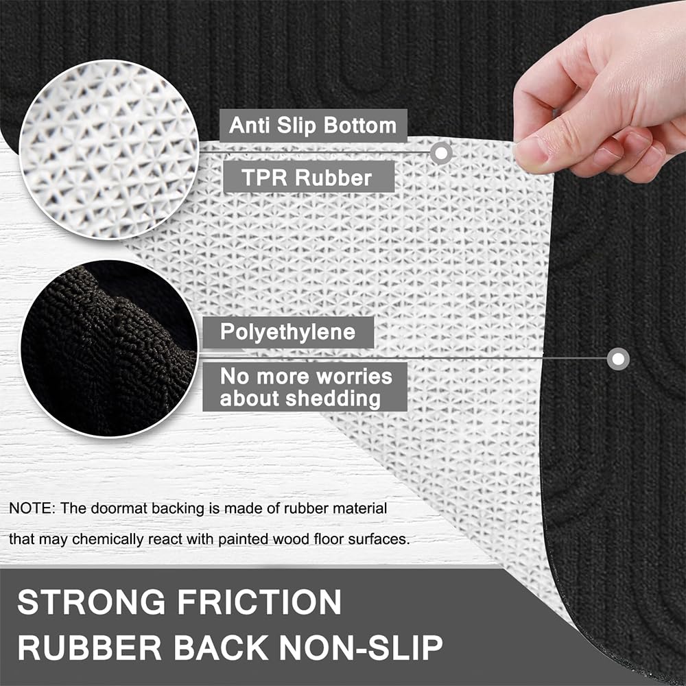 Front Door Mat 60x90cm, Absorbent Non-Slip Doormat for Entrance Dog Door Mat - Image 3