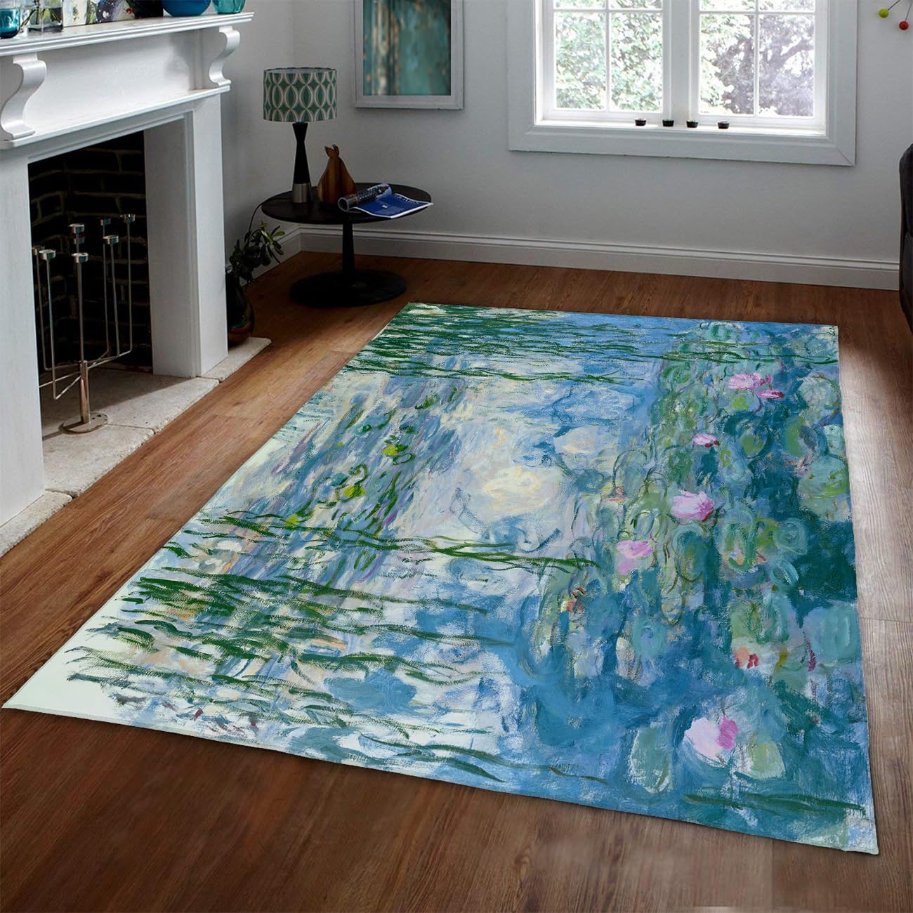Dywaniki o wymiarach 80 x 150 cm, zmywalny, antypoślizgowy spód, lilia