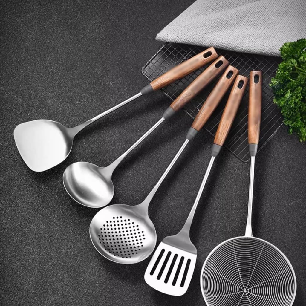 Tableware Spoon Ladle Long Rice Colander Soup Skimmer Cooking Spoons Scoop Kitchen Tool