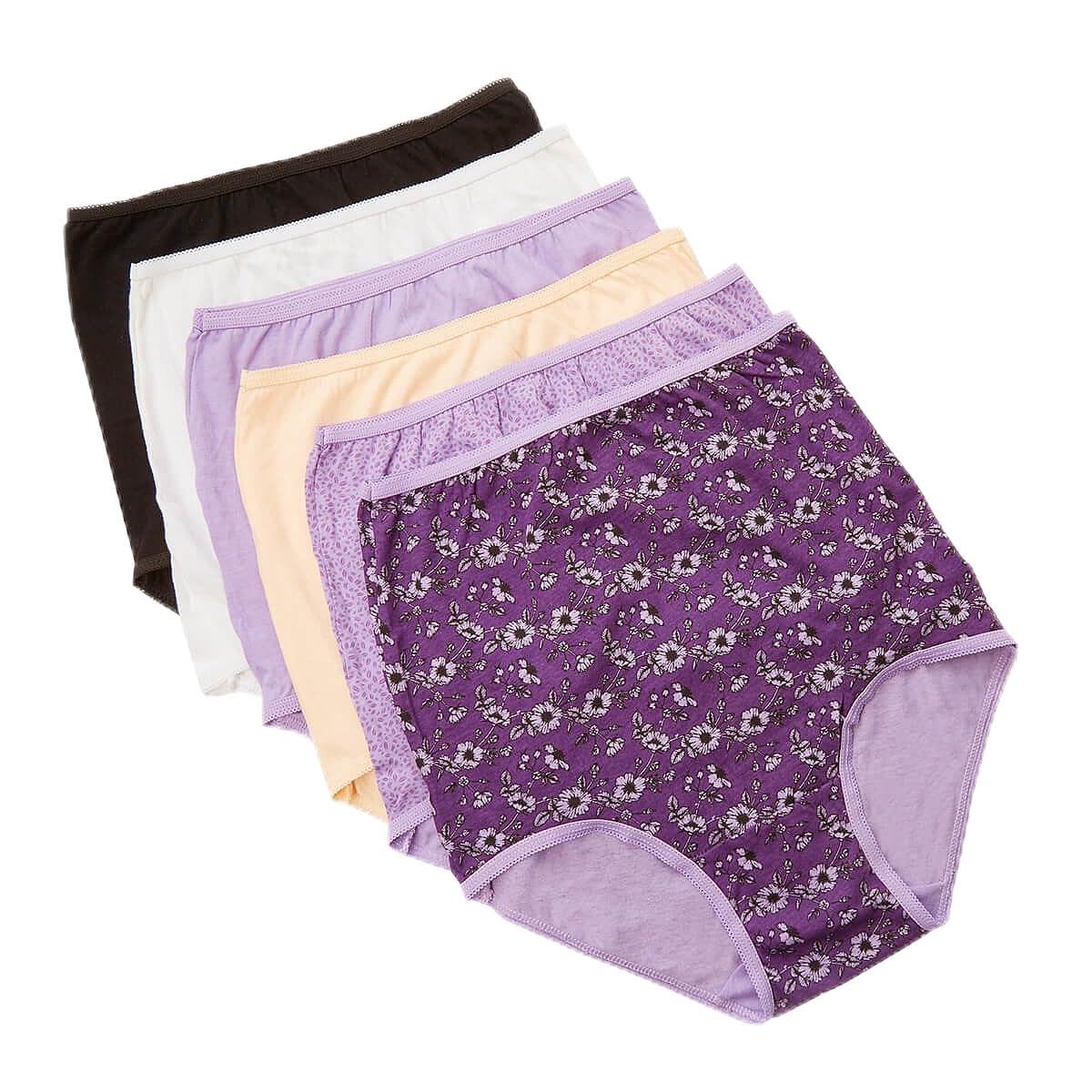 Coopers of Stortford 14 Pk6 Purple Cotton Breifs