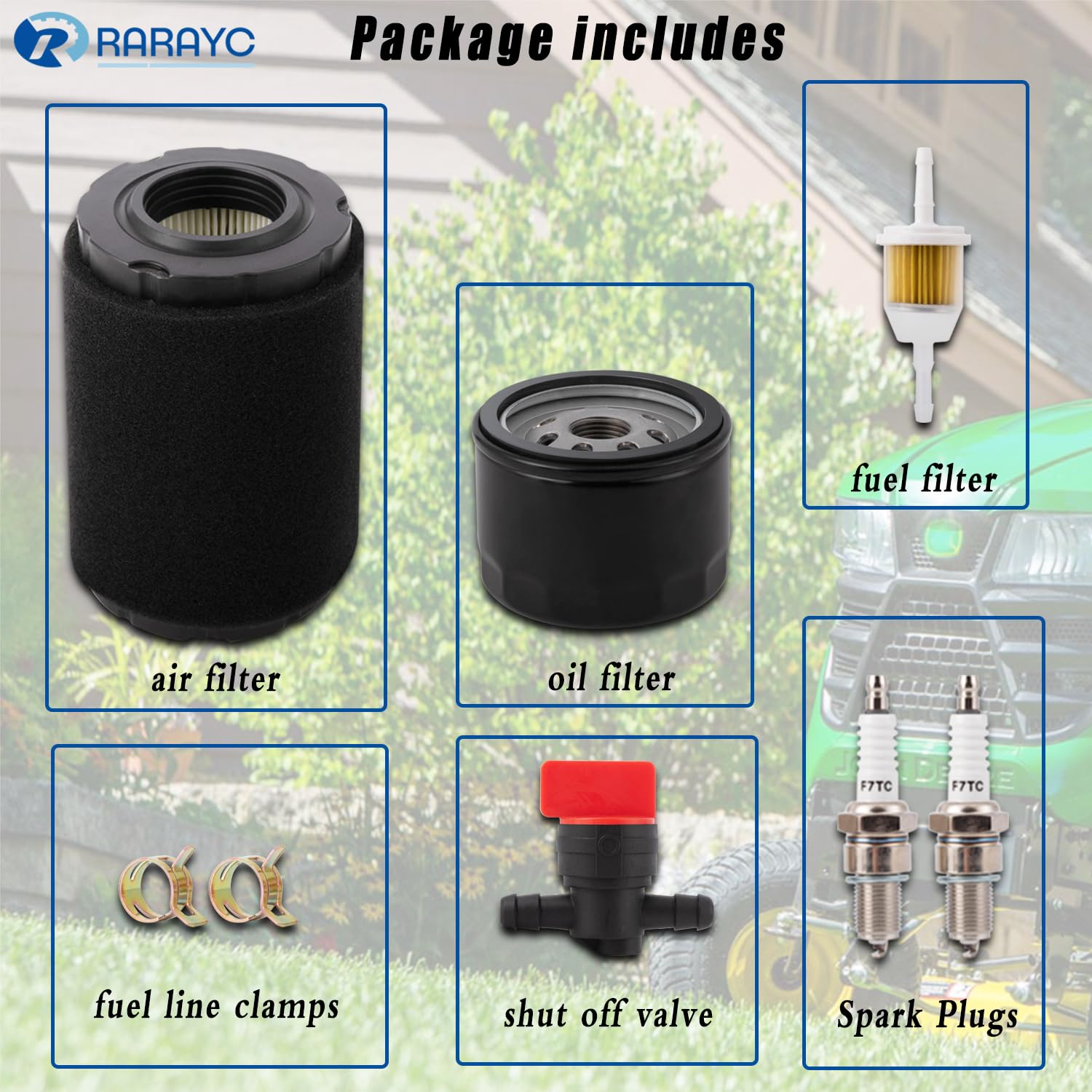 Tune Up Kit For Husqvarna Lawn Tractor - Air & Oil Filter Combo For YTA22V46, YTH Models