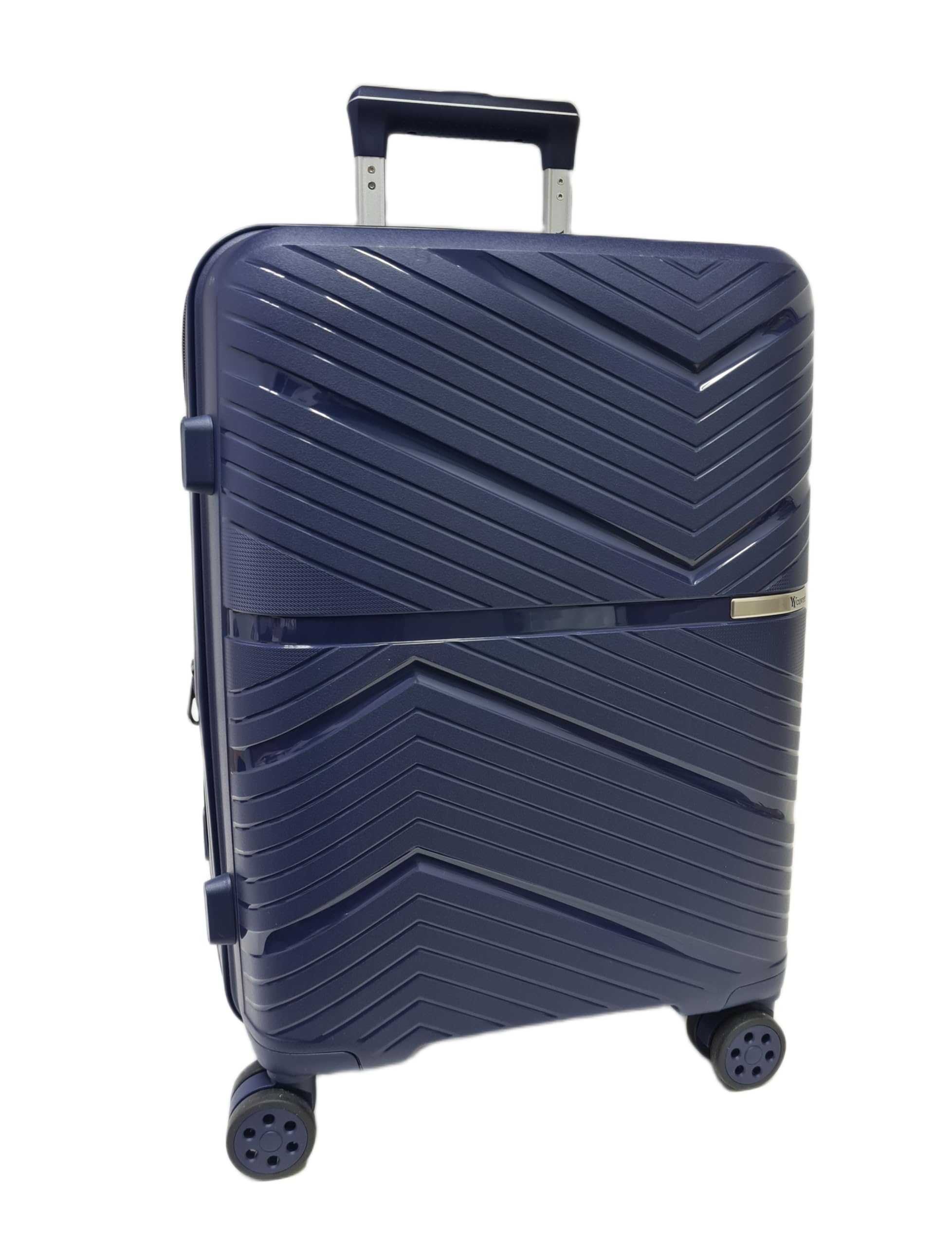 COVERI COLLECTION Trolley Enrico Coveri Bagaglio a Mano 55x39x20 cm 8 Ruote Rigido Espandibile Ryanair EasyJet Blu