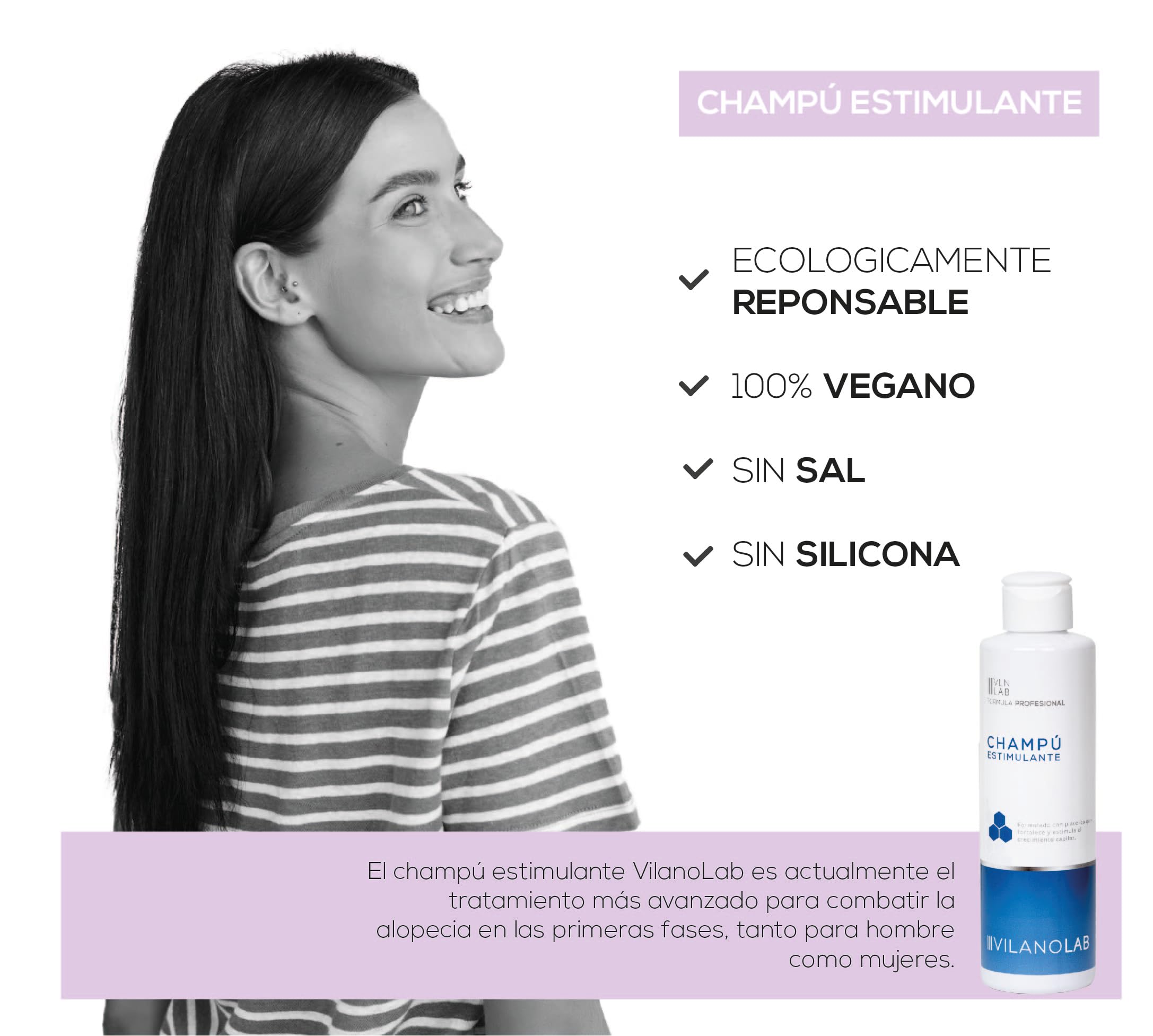 CHAMPÚ REGENERADOR CAPILAR ANTICAÍDA - Pérdida de Cabello para Hombre y Mujer