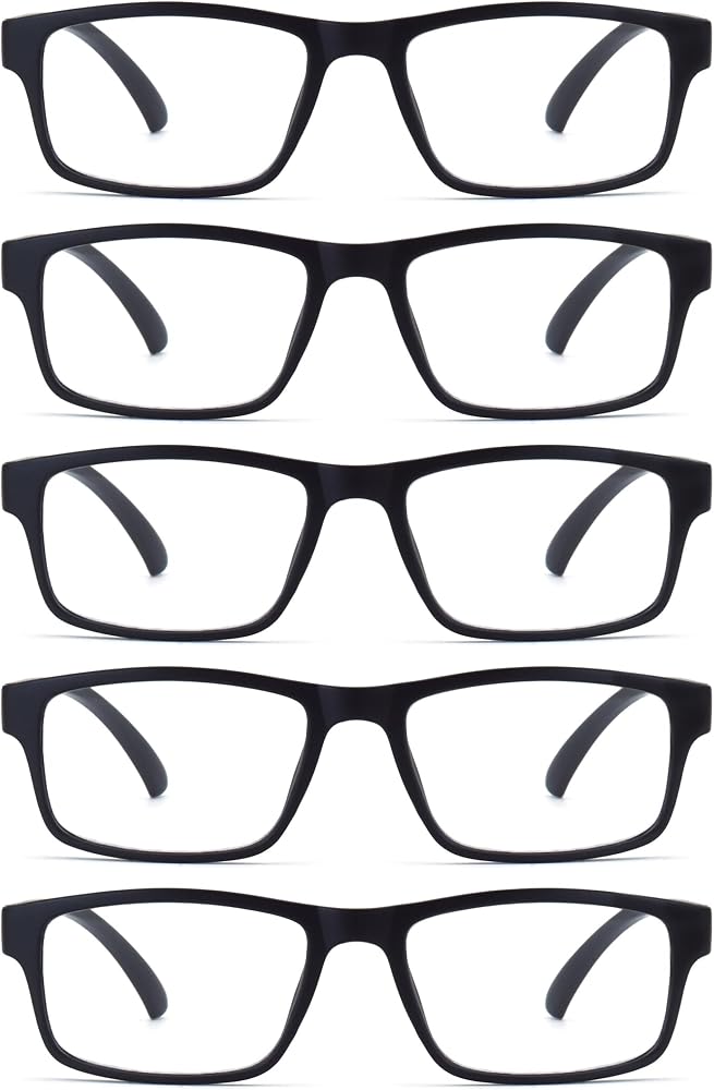 Reading Glasses with Each Pouch Cloth Quality Blue Light Blocking Stylish Light Spring Hinges Glasses for Women Men — 사진 1