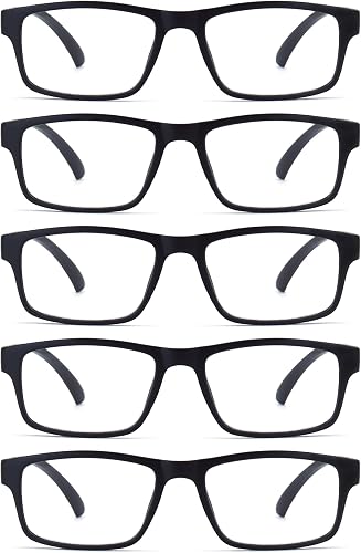 FoxMook Reading Glasses with Each Pouch Cloth Quality Blue Light Blocking Stylis