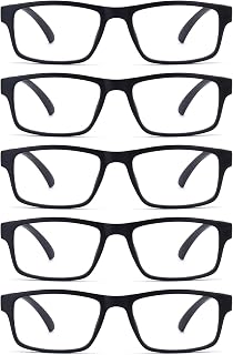 Reading Glasses with Each Pouch Cloth Quality Blue Light Blocking Stylish Light Spring Hinges Glasses for Women Men