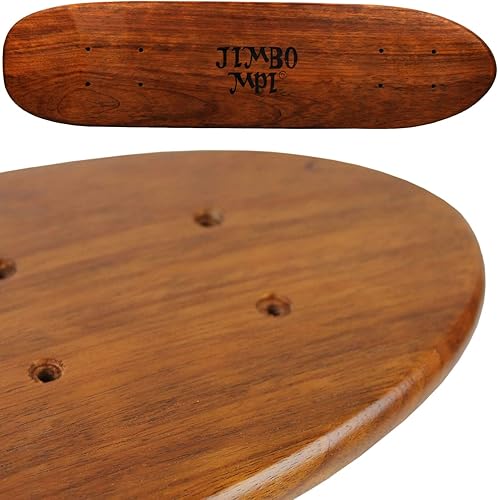 Miniatura 6 de Estante flotante de estilo industrial para patineta de caoba vintage con sistema de montaje de tubería - Estantería de patinaje interior hecha a