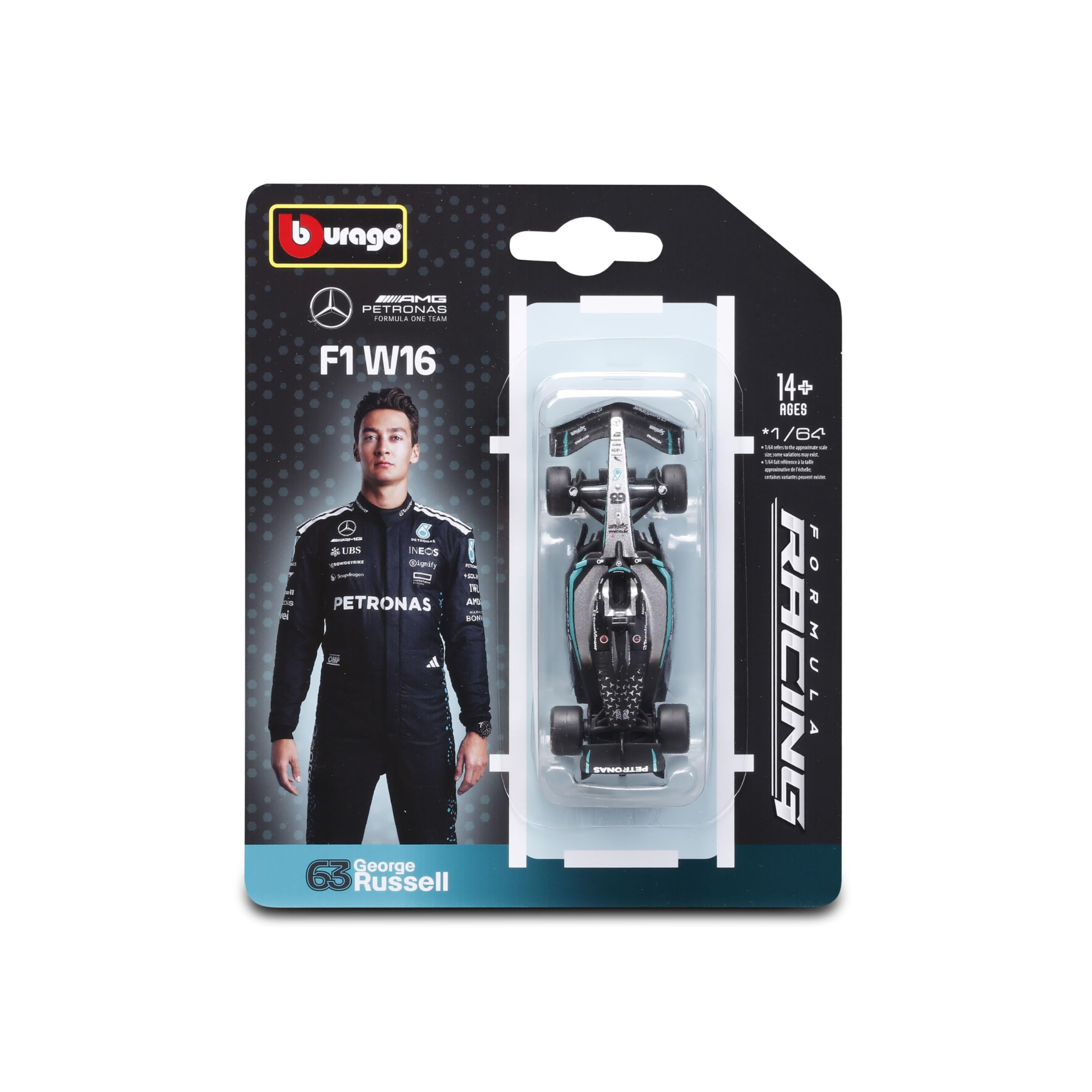 Bburago - F1 Red Bull Racing RB21 2025#1 MAX Verstappen, Coche diecast a Escala 1:64, réplica Detallada de monoplaza de Fórmula 1, Colores Oficiales, blíster de colección, Edad Recomendada 14+ años — view 5