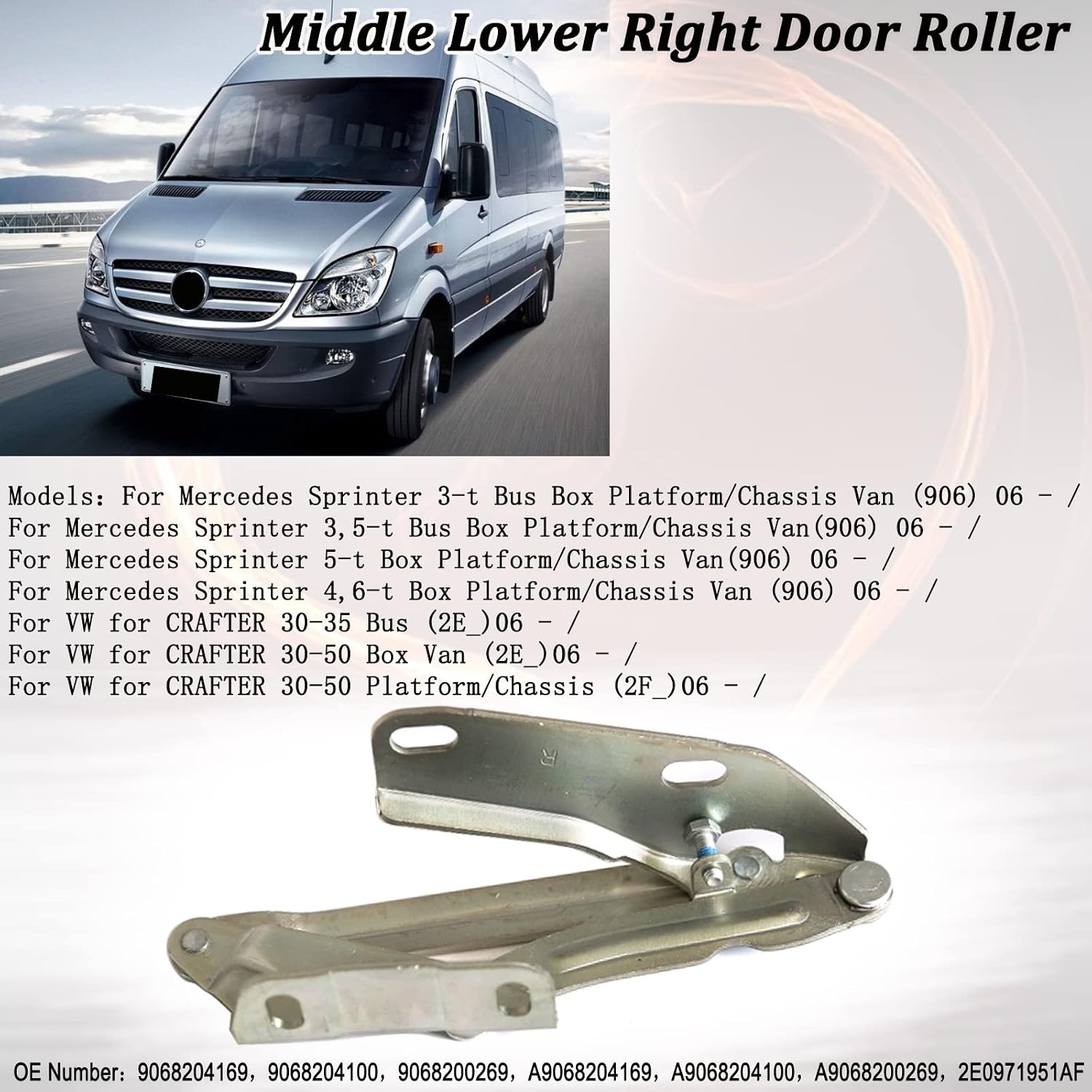 RHD Bonnet Hood Hinge Right for Mercedes Sprinter Van 906 3,5-t 2006-9067500121